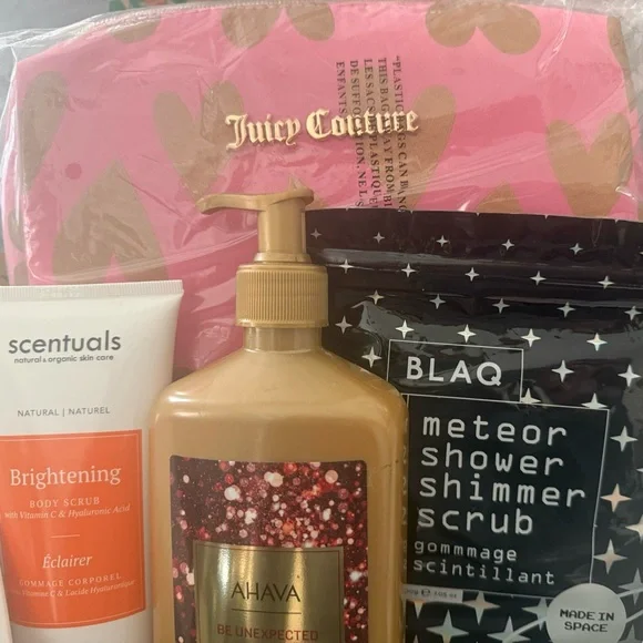 New Beauty Lot Earth Harbor AHAVA Juicy Couture BLAQ + Scentuals - Picture 1 of 2